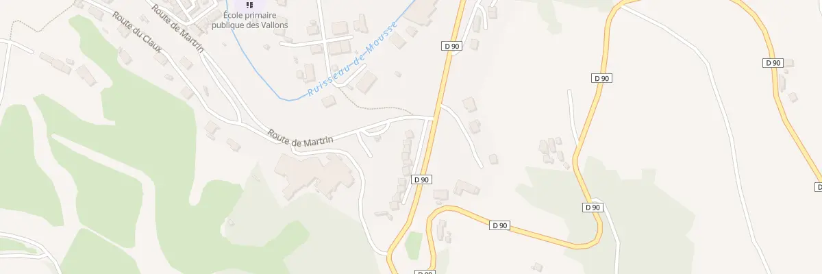 Plan du 1 All des Pavillons à Coupiac