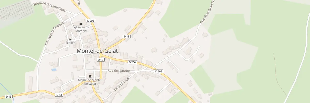 Plan du 1 Rue de la Grand’Croix à Montel-de-Gelat