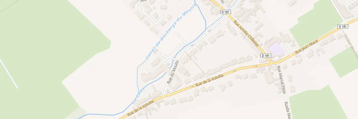 Plan du 16 Rue du Moulin à Gosnay
