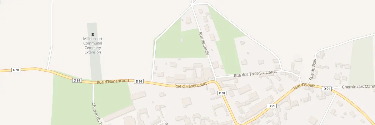 Plan du 4 Rue d’Hénencourt à Millencourt