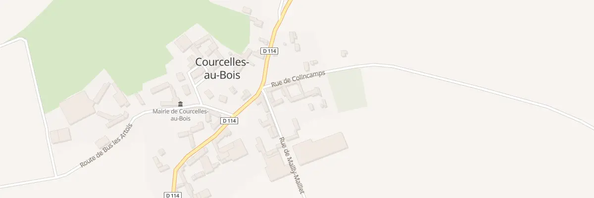 Plan du 2 Rue de Colincamps à Courcelles-au-Bois