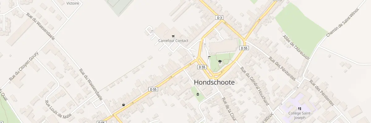 Plan du 2 Rue de la Libération à Hondschoote