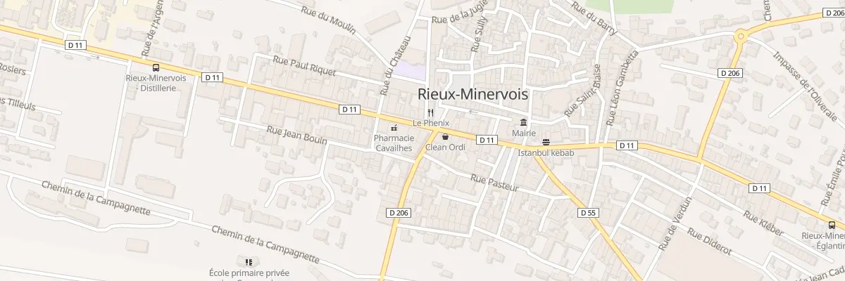 Plan du 166 Le Village à Rieux-Minervois