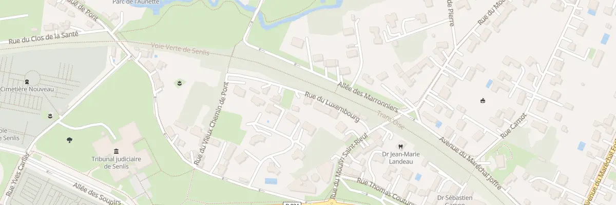 Plan du 11 Rue du Luxembourg à Senlis