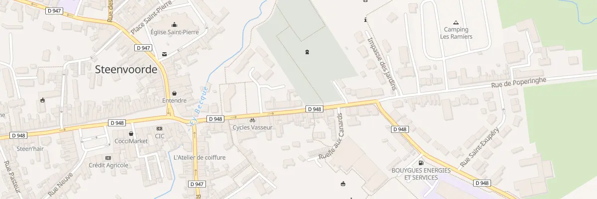 Plan du 21 Rue de Poperinghe à Steenvoorde