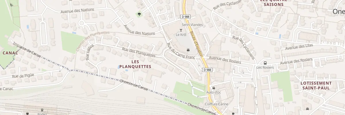 Plan du 10 Rue du Camp-franc à Onet-le-Château
