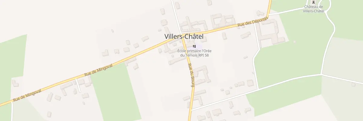 Plan du 60 Rue du Bourg à Villers-Châtel