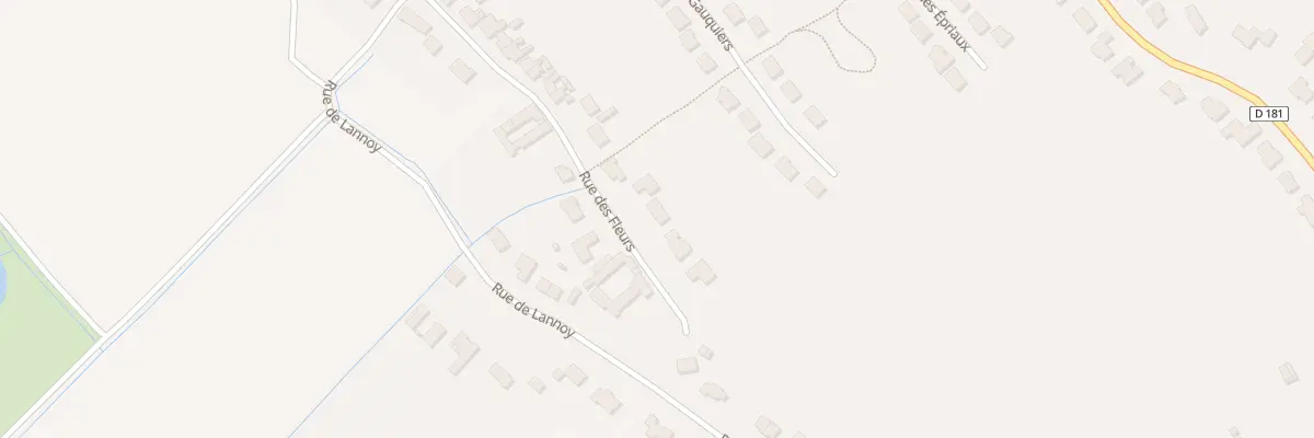 Plan du 225 Rue des Fleurs à Gonnehem