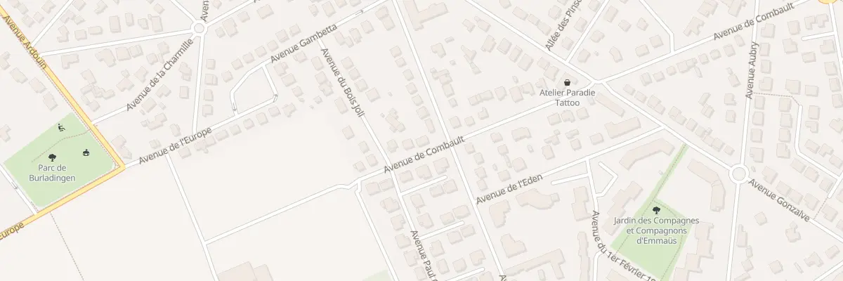 Plan du 35 Av de Combault au Plessis-Trévise