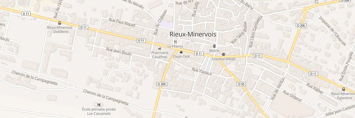 Plan du 3 Rue Louis Pasteur à Rieux-Minervois