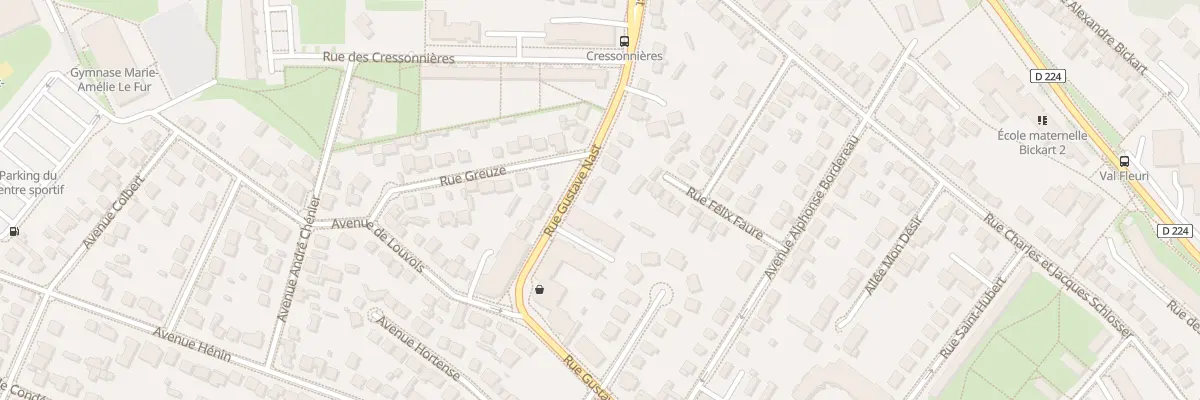 Plan du 34 Rue Gustave Nast à Chelles