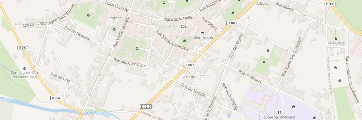 Plan du 10 Rue de la Corne de Cerf à Senlis