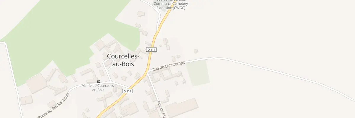 Plan du 1 Rue de Colincamps à Courcelles-au-Bois