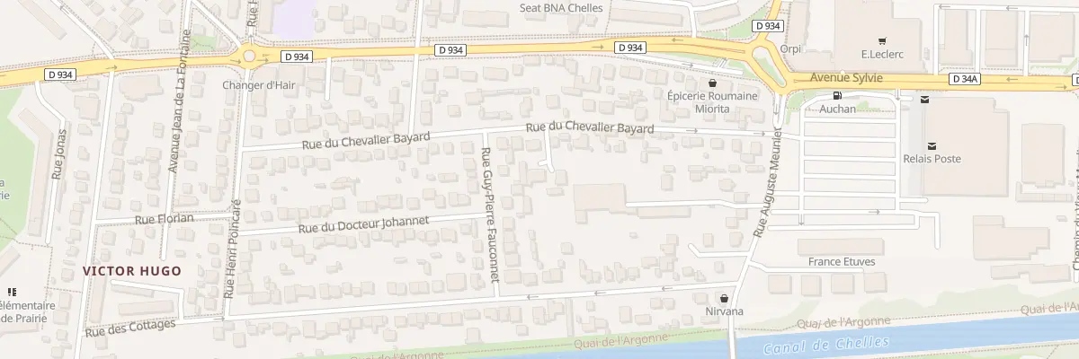 Plan du 25A Rue du Chevalier Bayard à Chelles