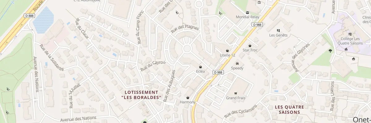 Plan du 87 Rue Saint Firmin à Onet-le-Château