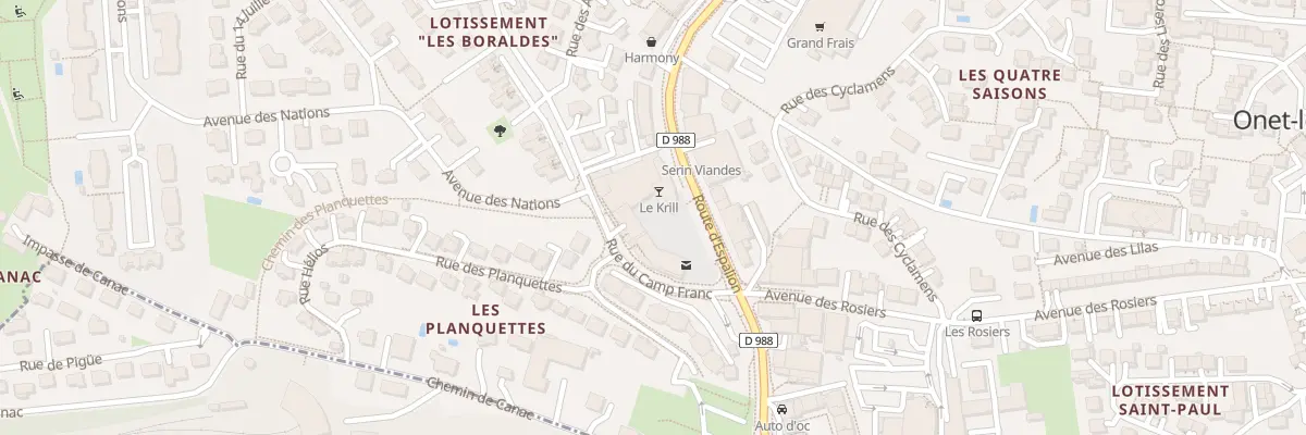 Plan du 7 Pl des Artistes à Onet-le-Château