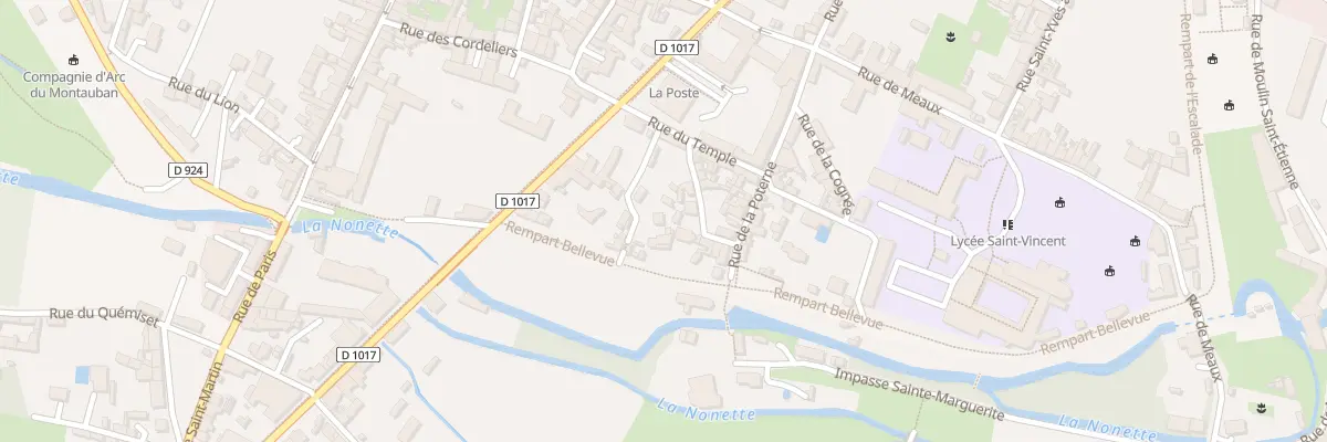 Plan du 10 Rue de la Tannerie à Senlis