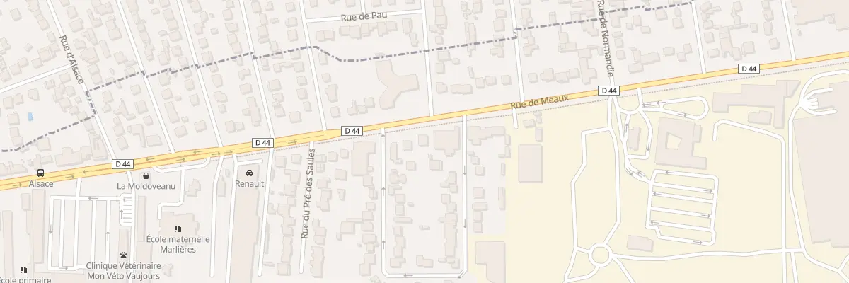 Plan du 254 Rue de Meaux à Vaujours