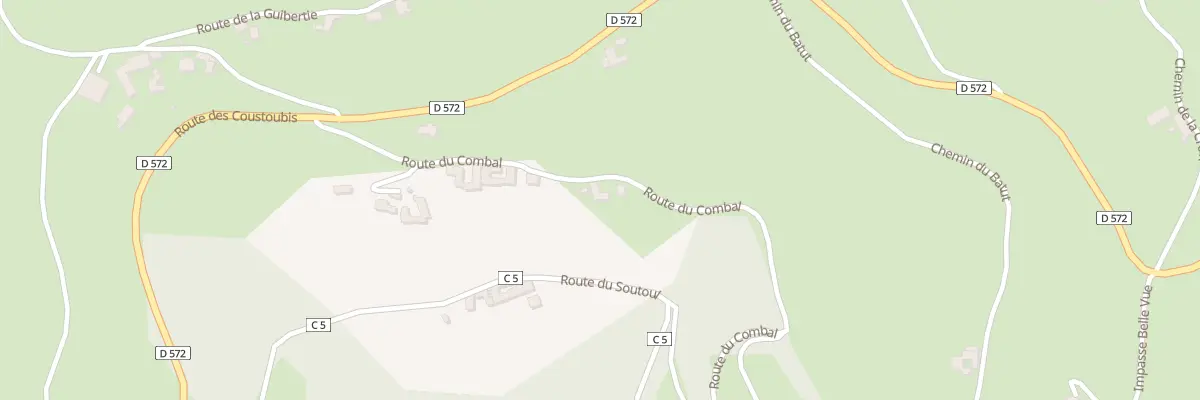 Plan du 260 Rte du Combal à Campouriez