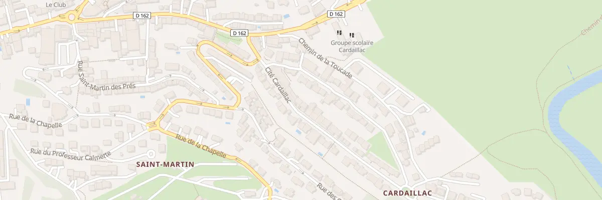 Plan du 9 Rue Cite Cardaillac à Rodez