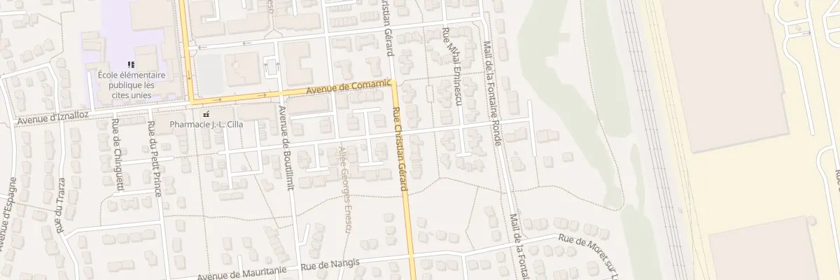 Plan du 30 Rue Christian Gérard à Savigny-le-Temple