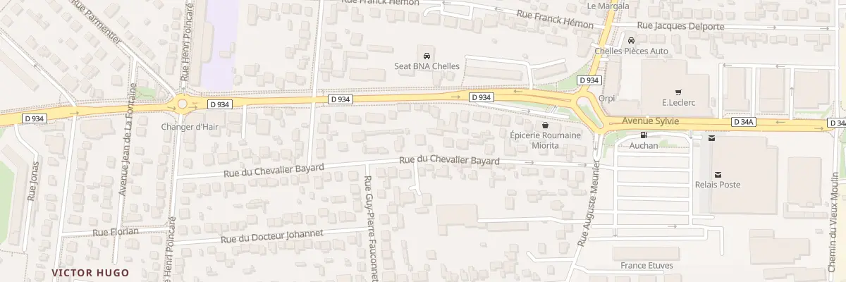 Plan du 22 Rue du Chevalier Bayard à Chelles