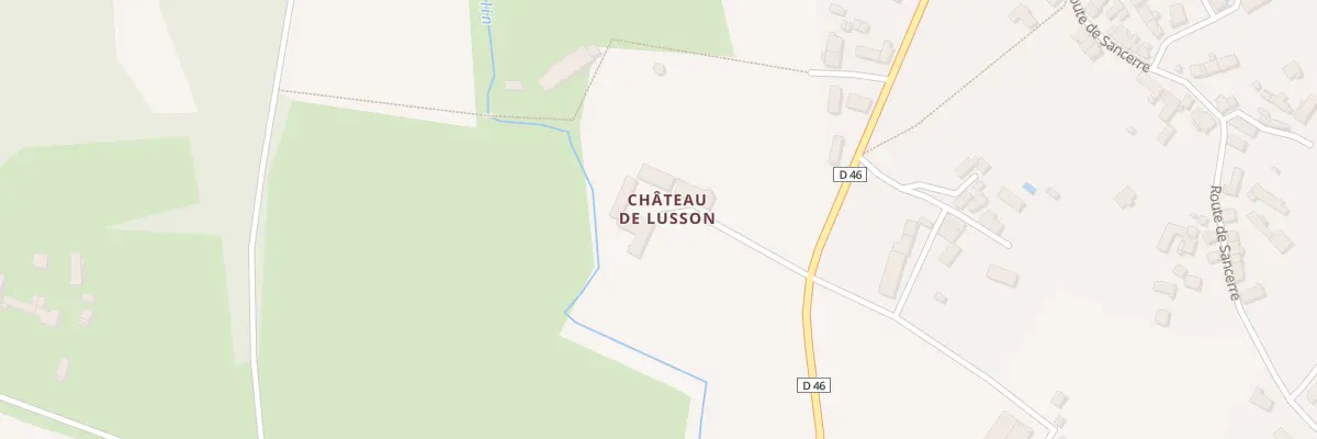 Plan du 89 Chateau de Lusson à Aubinges