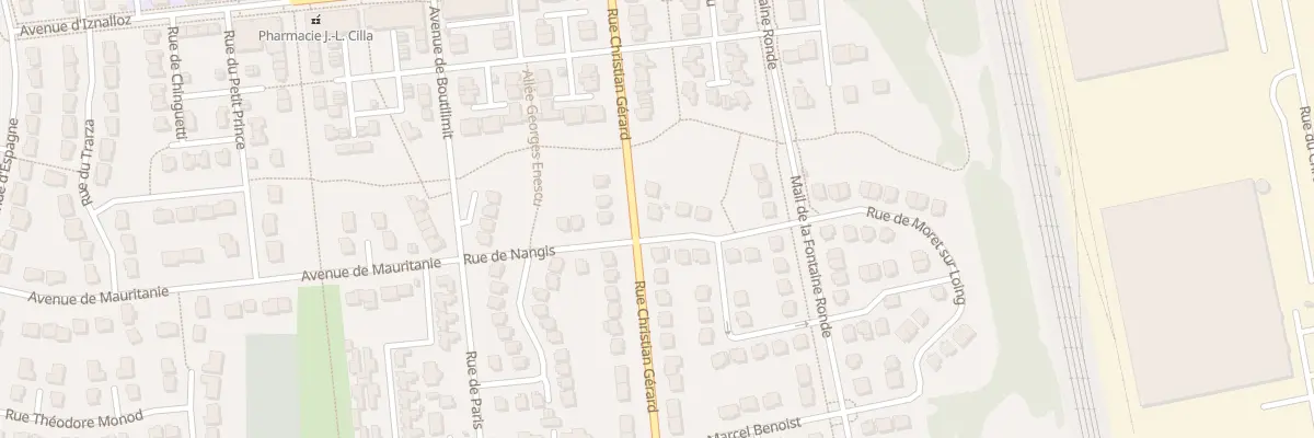Plan du 20 Rue Christian Gérard à Savigny-le-Temple