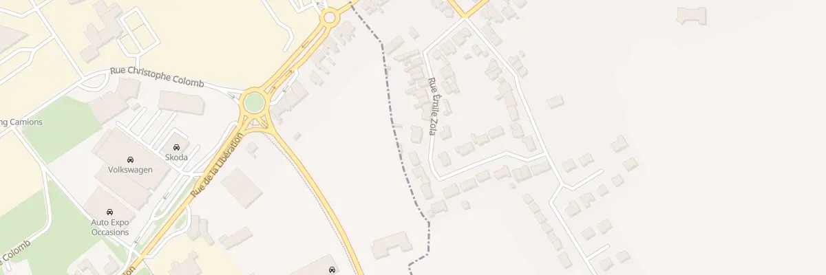Plan du 21 Rue Emile Zola à Hesdigneul-lès-Béthune