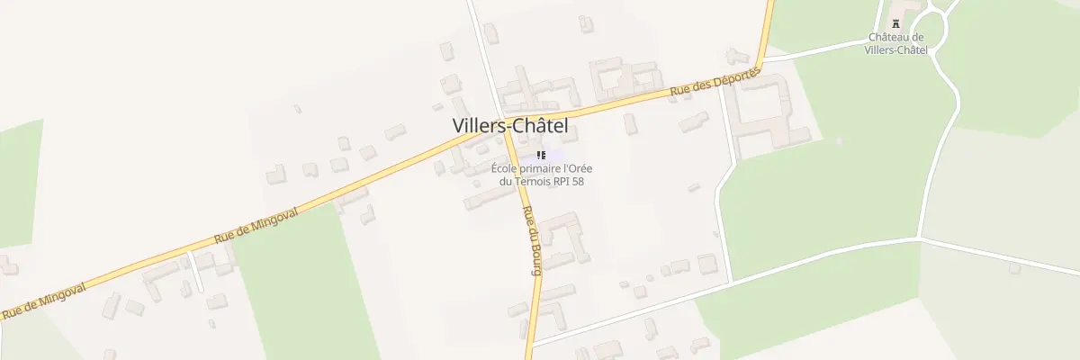 Plan du 7 Rue du Bourg à Villers-Châtel