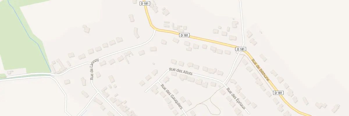 Plan du 204 Rue des Allots à Gonnehem