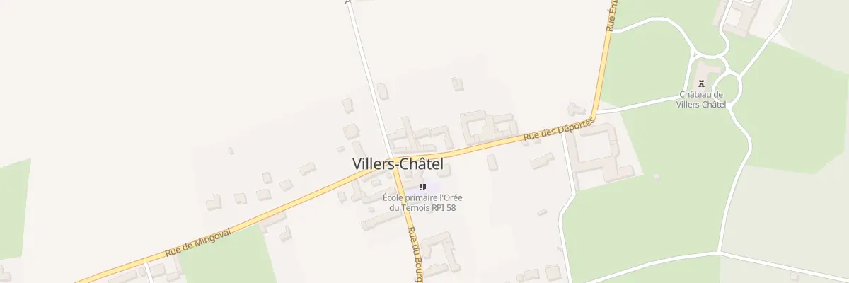 Plan du 39 Rue des Déportés à Villers-Châtel