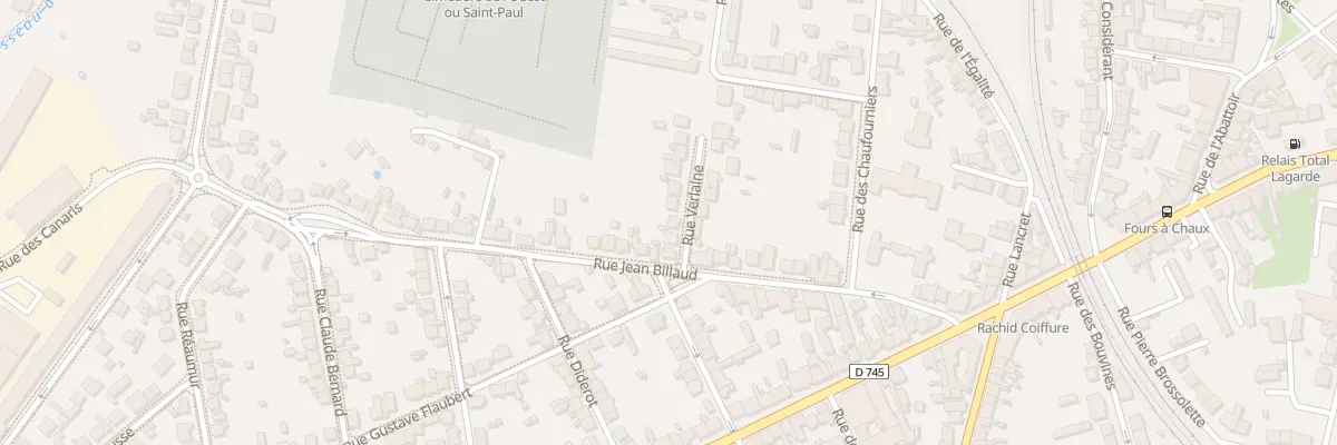 Plan du 5 Rue Paul Verlaine à Montluçon