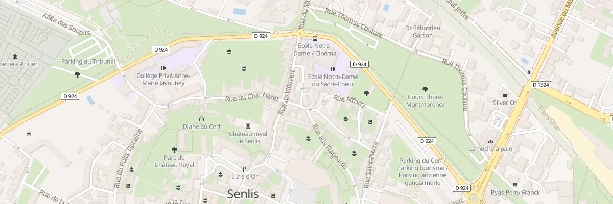 Plan du 2 Rue du Cimetière Saint-rieul à Senlis