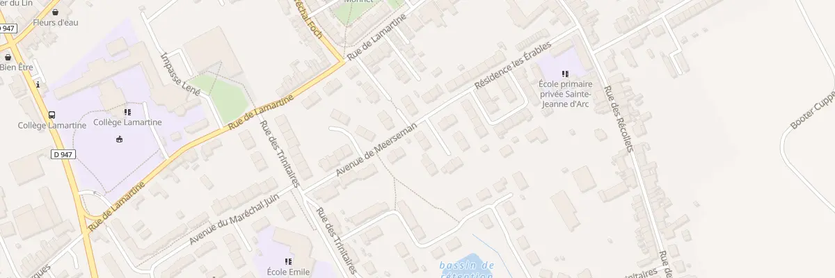 Plan du 19 Av de Meerseman à Hondschoote
