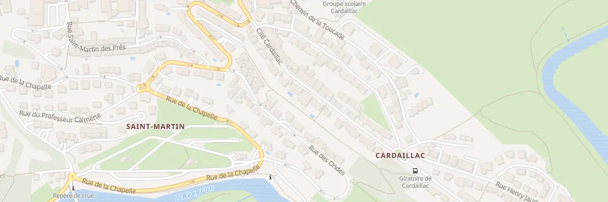 Plan du 22 Rue Cite Cardaillac à Rodez