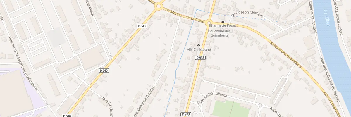 Plan du 11 Rue Alphonse Daudet à Montluçon