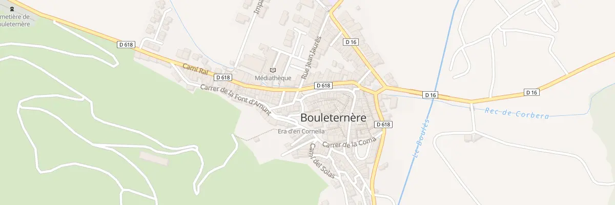 Plan de la Rue Prosper Merimee à Bouleternère