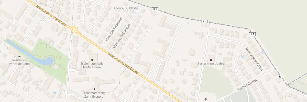 Plan du 223 Av de la Maréchale au Plessis-Trévise
