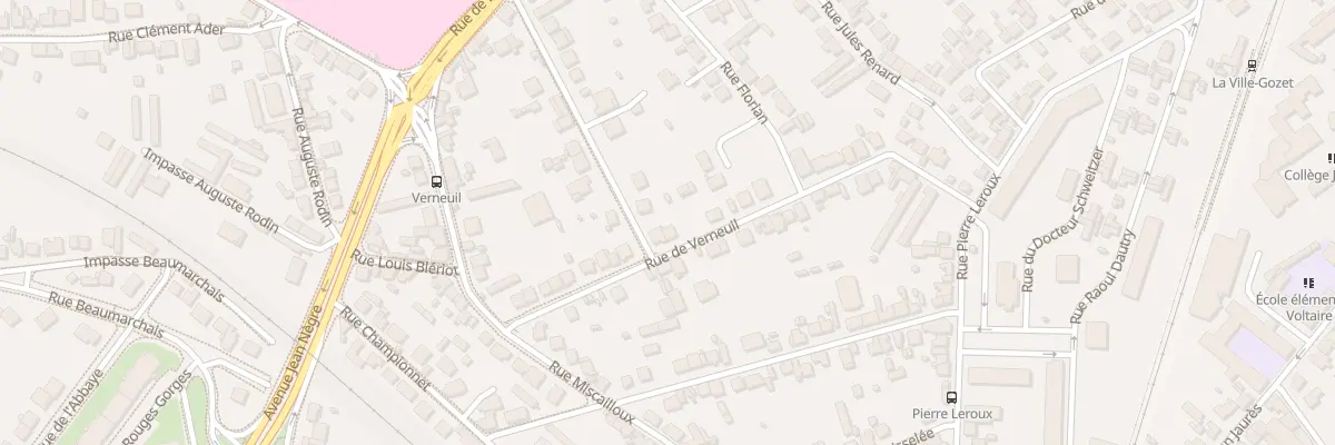 Plan du 34 Rue de Verneuil à Montluçon
