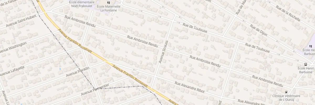 Plan du 75 Rue Ambroise Rendu à Mitry-Mory