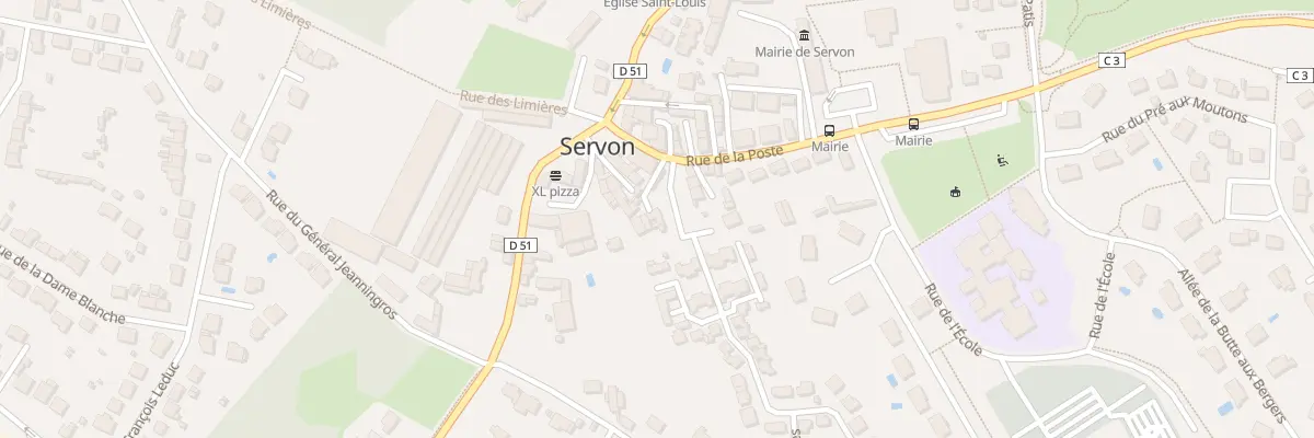 Plan du 8 Rue de la Poste à Servon