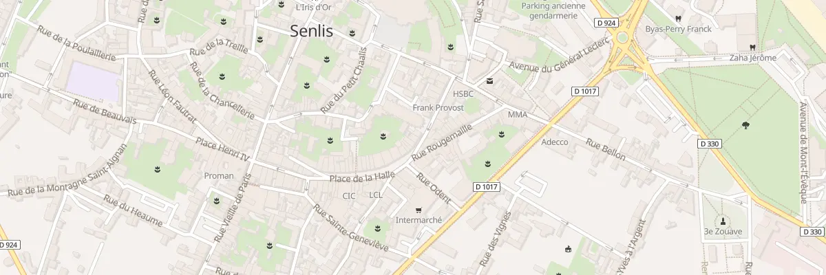 Plan du 1 Rue Saint Hilaire à Senlis