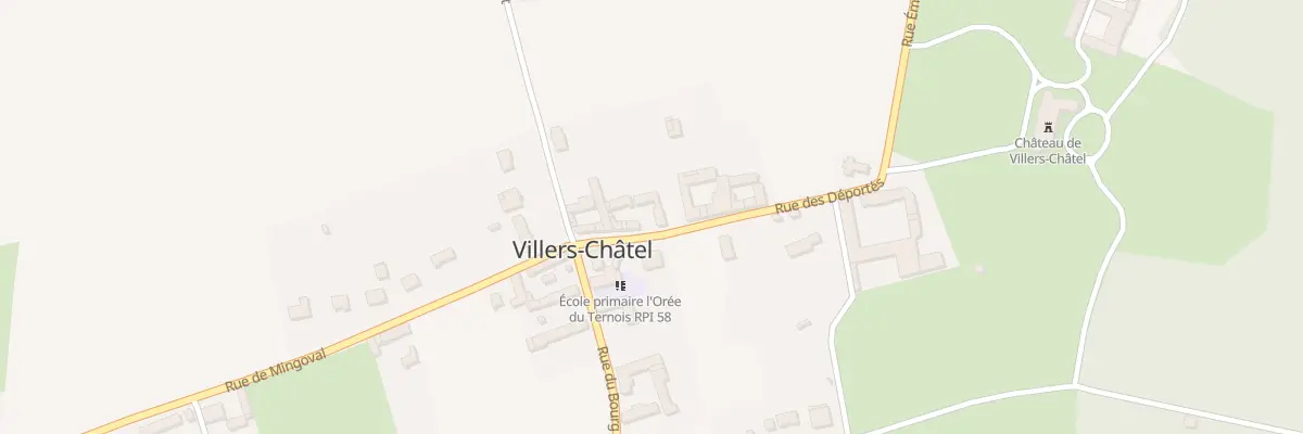 Plan du 53 Rue des Déportés à Villers-Châtel