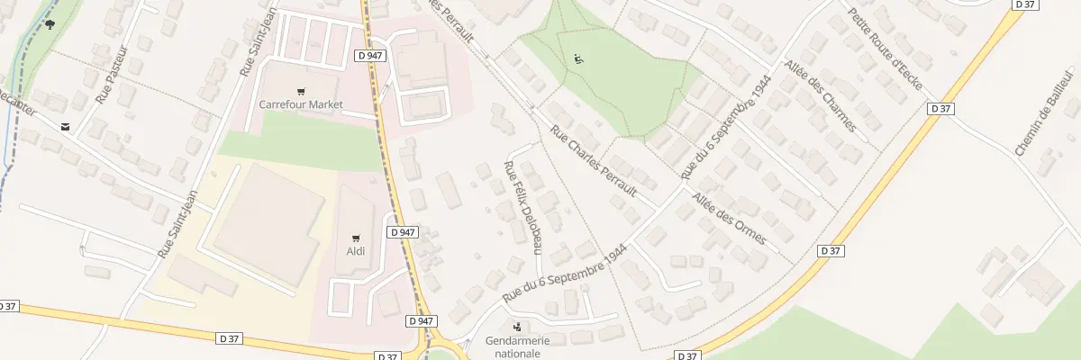 Plan du 6 Rue Félix Delobeau à Steenvoorde