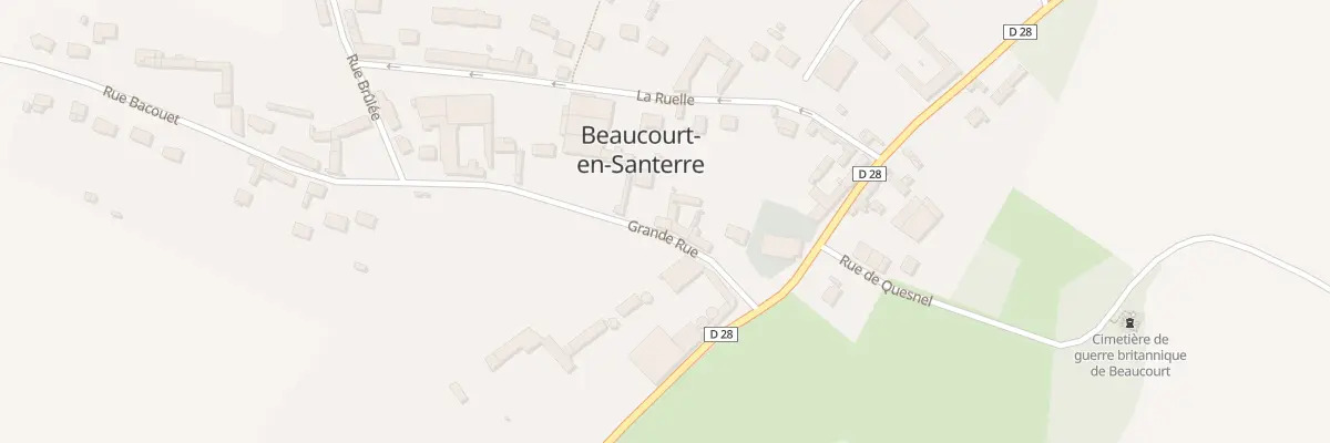 Plan du 8 Rue Grande Rue à Beaucourt-en-Santerre