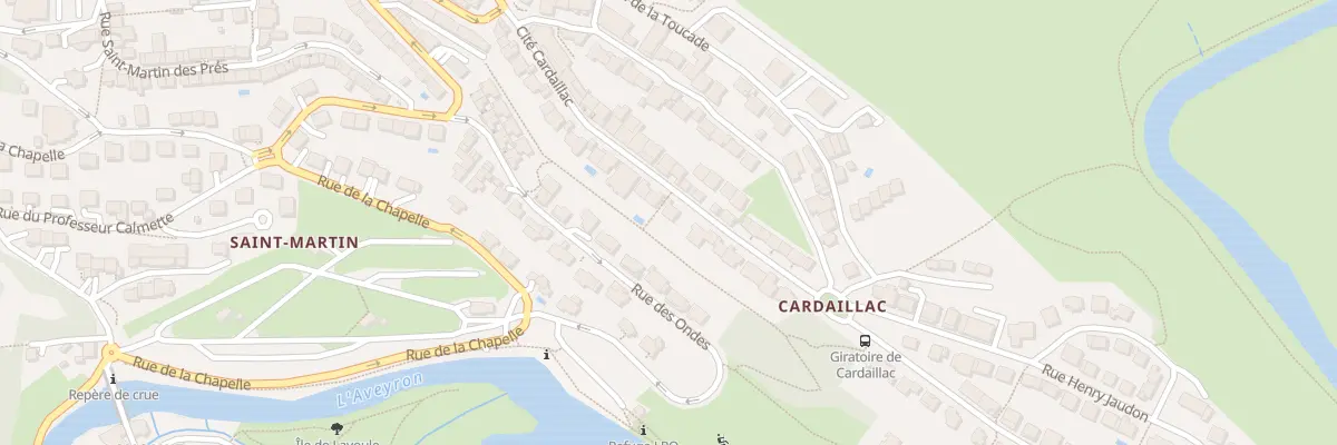 Plan du 28 Rue Cite Cardaillac à Rodez