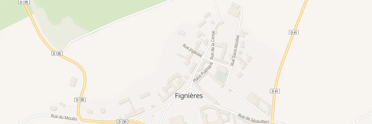 Plan du 1 Rue de la Cense à Fignières
