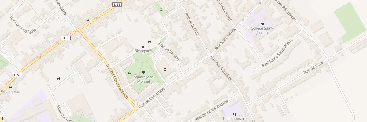 Plan du 4 Rue Lamartine à Hondschoote