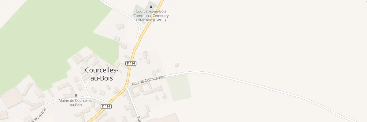 Plan du 3 Rue de Colincamps à Courcelles-au-Bois